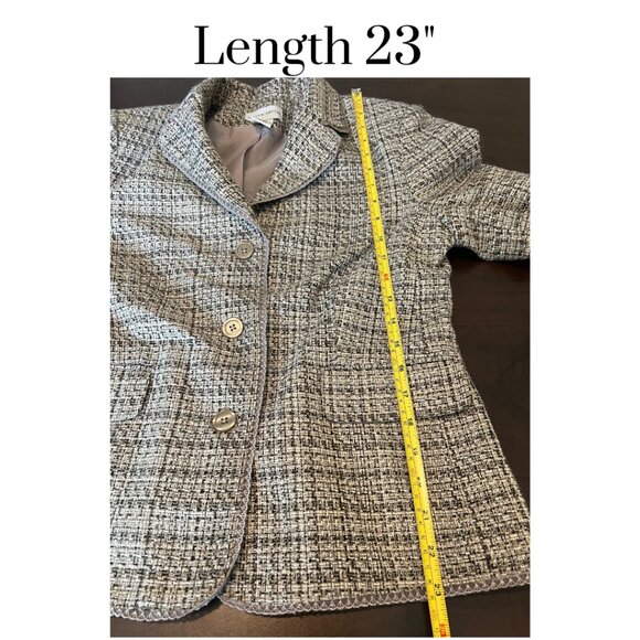 EUC Jaclyn Smith blazer career business layering piece button front closure Sz 8 - Picture 4 of 7